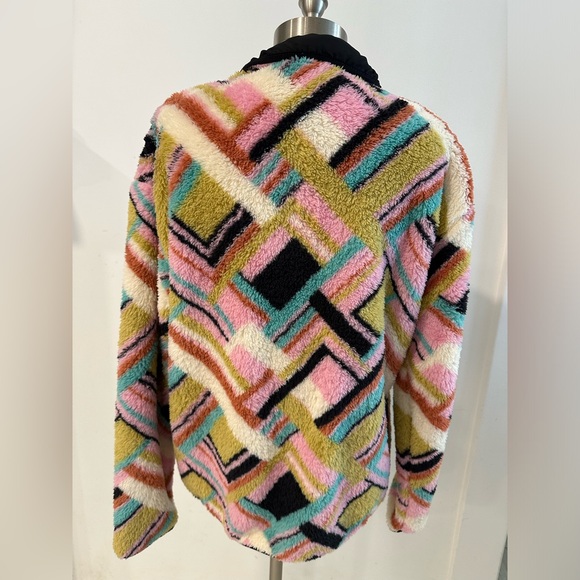 HURLEY women’s fleece pullover, snap on buttons. NWT - Picture 3 of 4